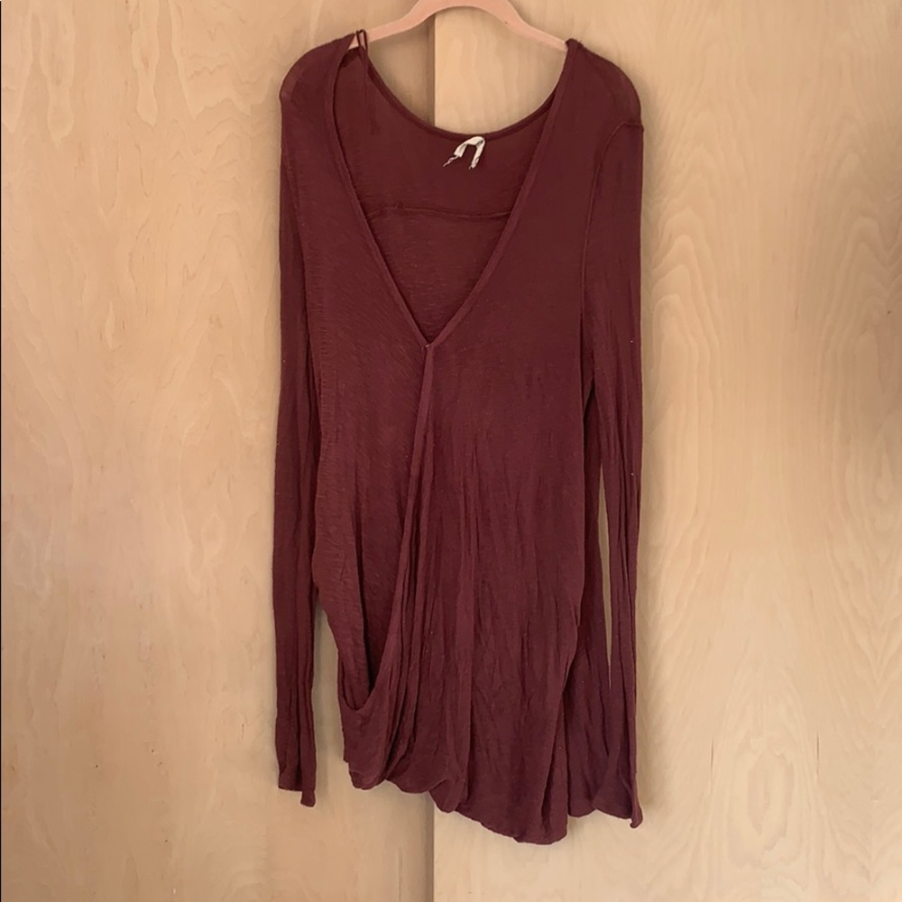 Free people red sweater
